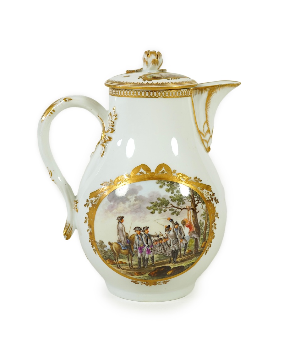A Meissen covered jug, Marcolini period, c.1790